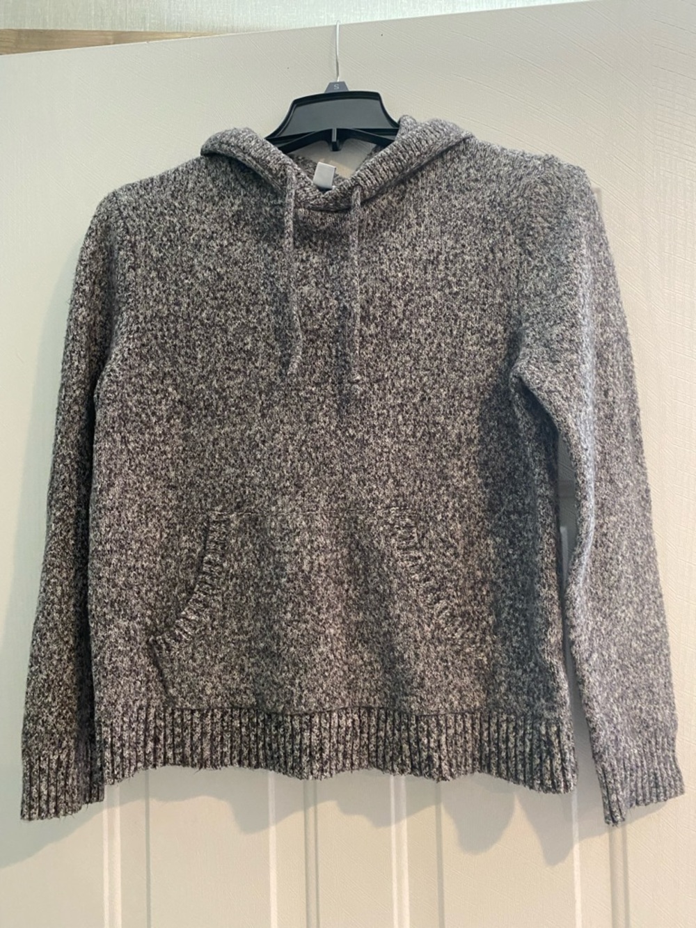 Old Navy Gray Marled Crewneck Hoodie Sweater